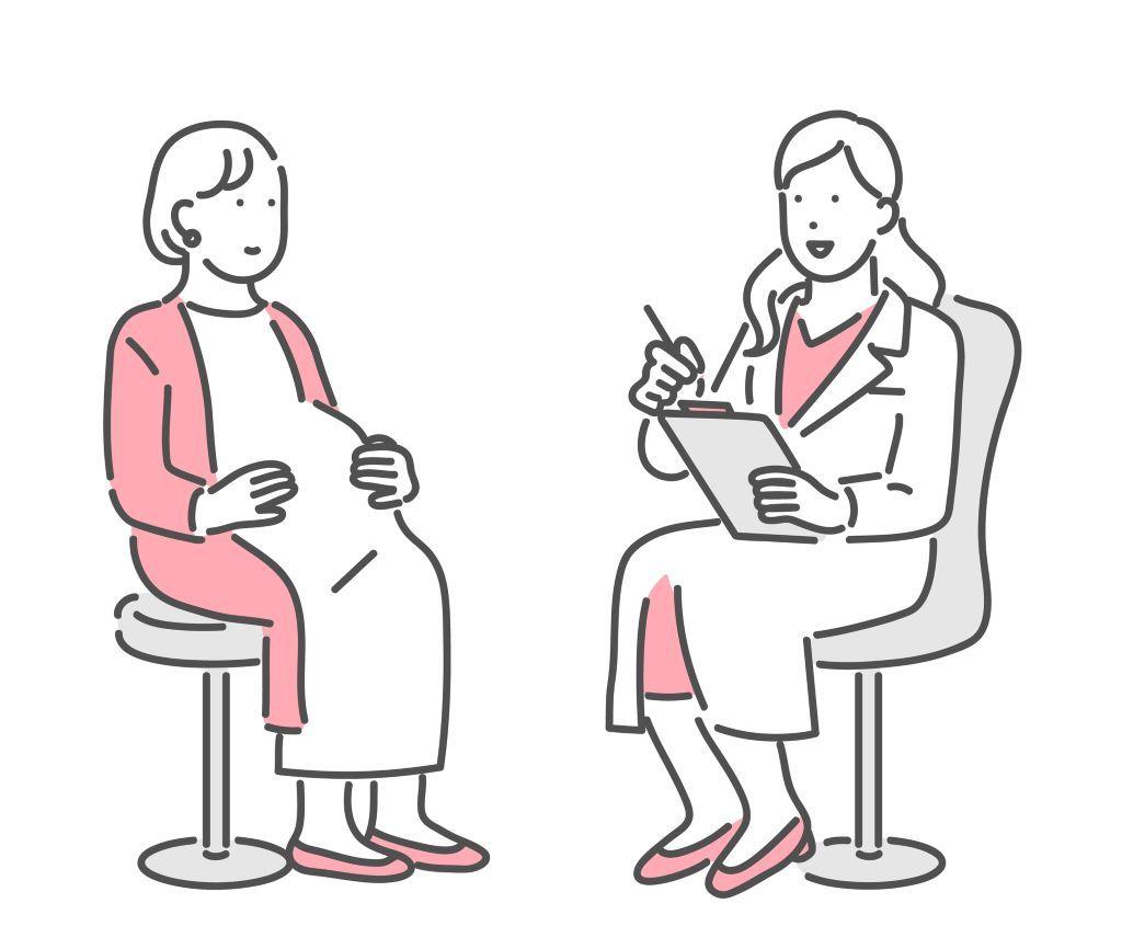 妊婦検診　診察　妊娠
