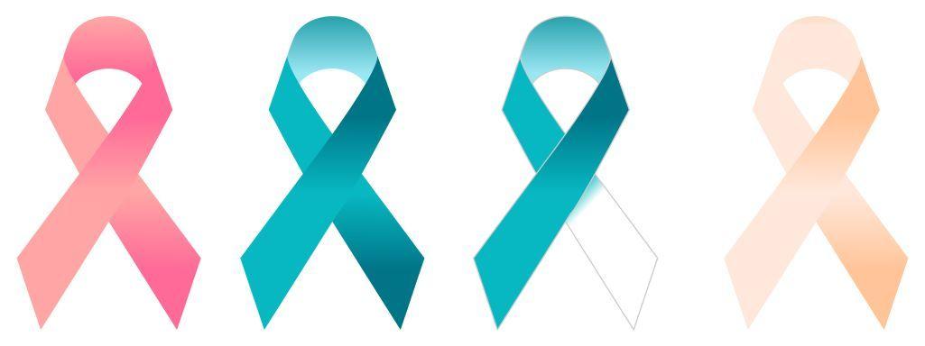 アウェアネスリボン　婦人科がん