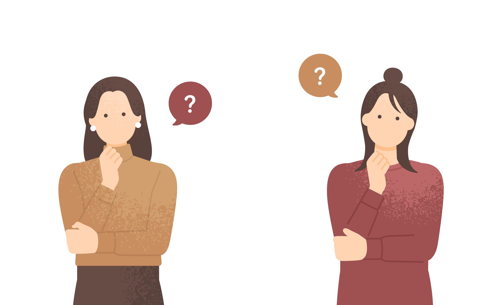 選択肢に迷う二人の女性