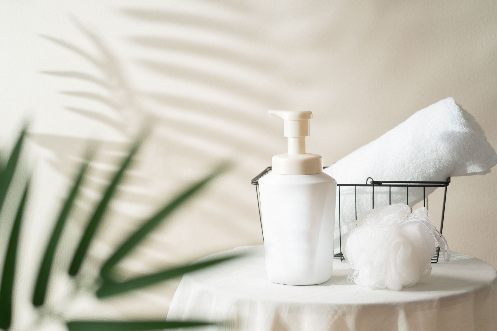 ボディーソープとタオル