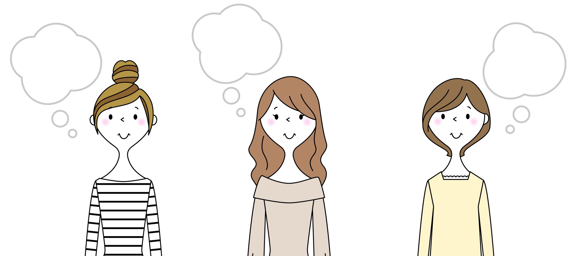 女性3人の経験談