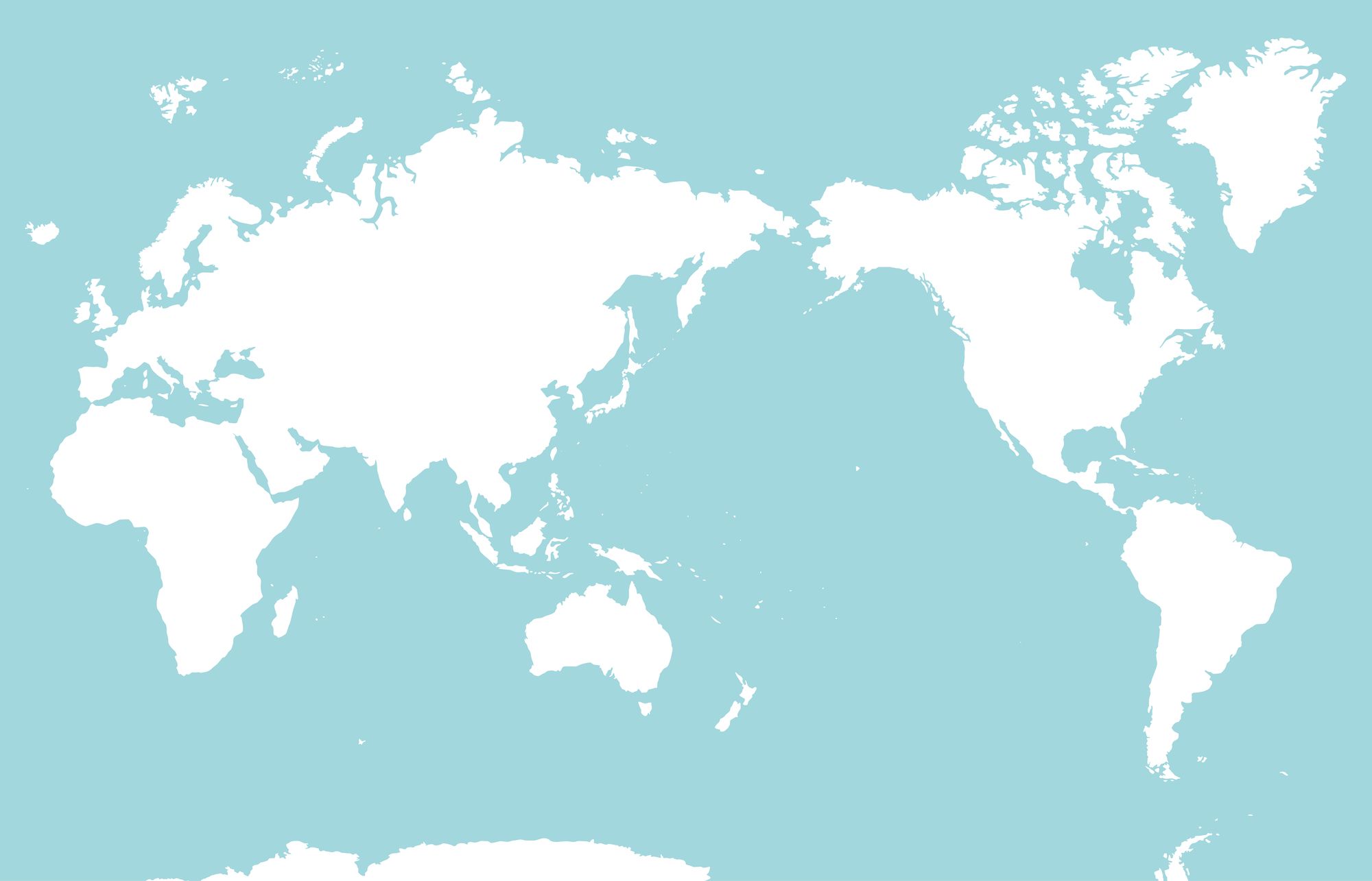 日本中心の世界地図
